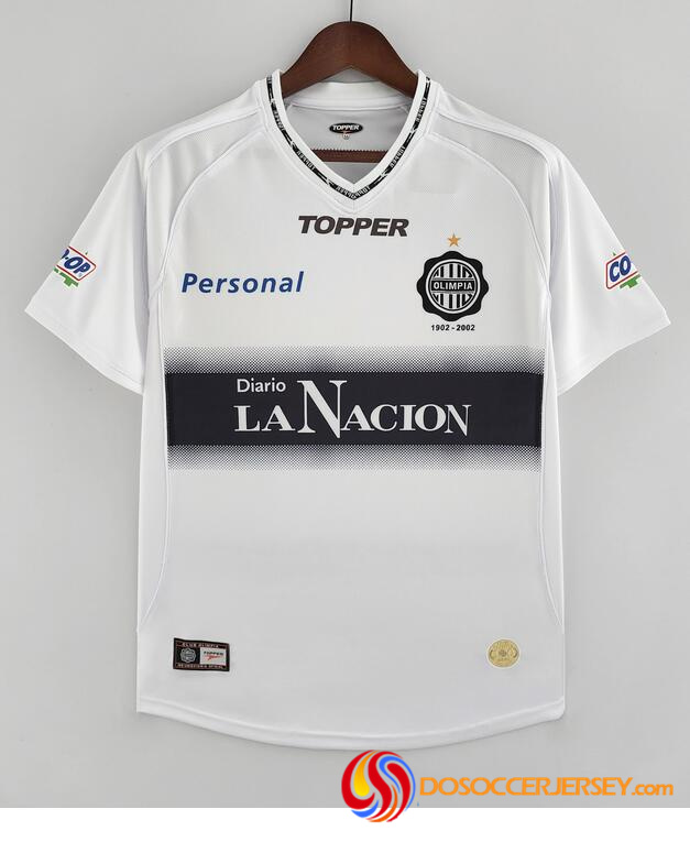 Club Olimpia 2002 Home Retro Shirt Soccer Jersey