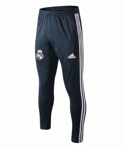 Real Madrid 2019/20 Black White Stripe Training Pants