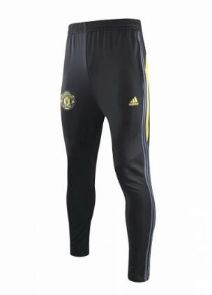Manchester United 2019/20 Black Yellow Training Pants