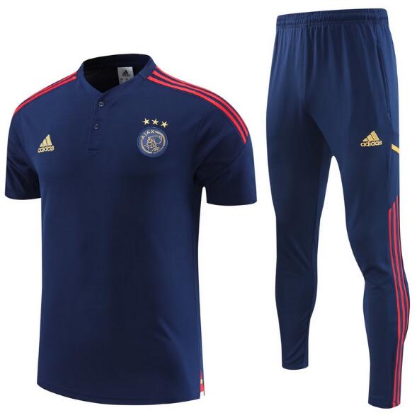 Ajax 2022/23 Navy Polo Suit (Shirt+Trouser)