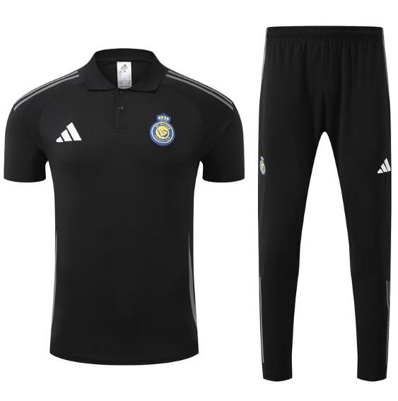 Al-Nassr 2025/26 Black Polo Suit (Shirt+Trouser)