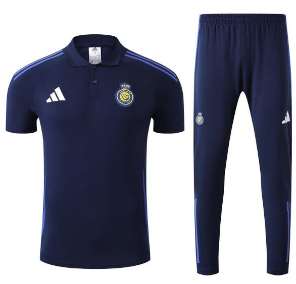 Al-Nassr 2025/26 Navy Polo Suit (Shirt+Trouser)