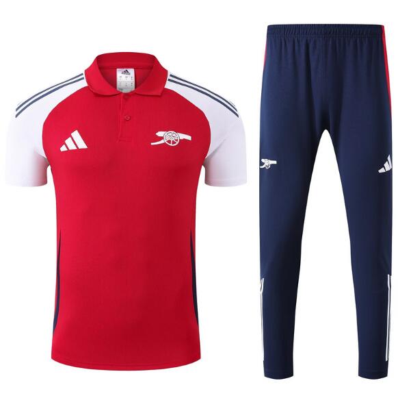 Arsenal 2025/26 Red Polo Suit (Shirt+Trouser)