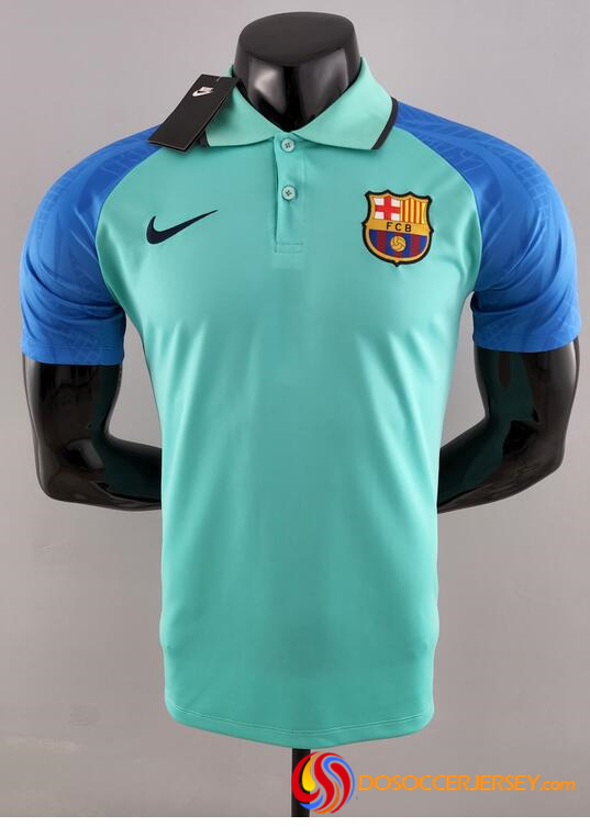 Barcelona 2022/23 Green Blue Polo Shirt