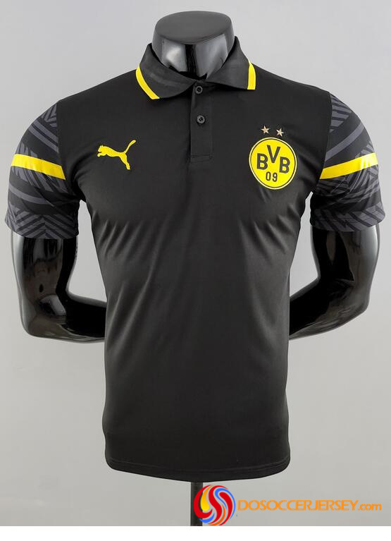 Borussia Dortmund 2022/23 Black Polo Shirt