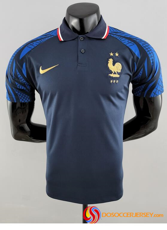 France 2022 Navy Polo Shirt