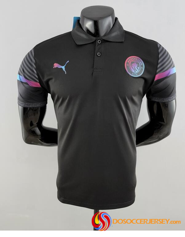 Manchester City 2022/23 Black Polo Shirt