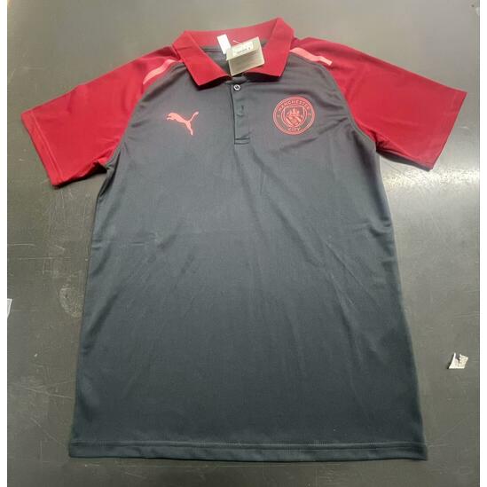 Manchester City 2024/25 Grey Red Polo Shirt