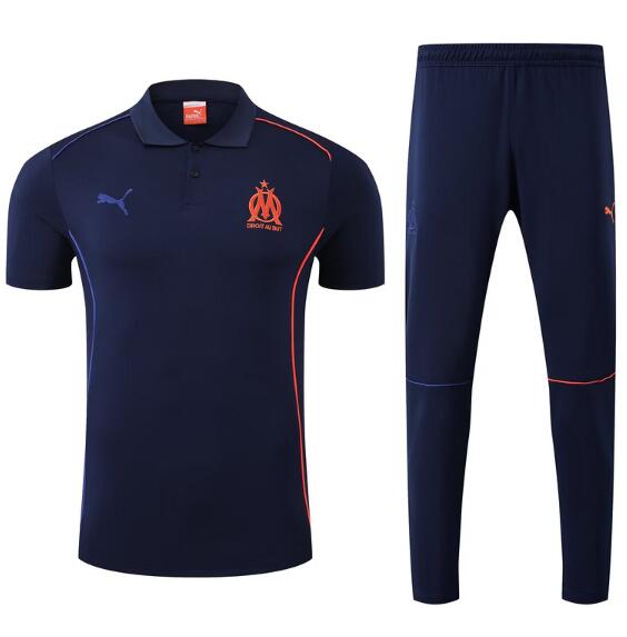 Marseilles 2025/26 Royal Orange Polo Suit (Shirt+Trouser)