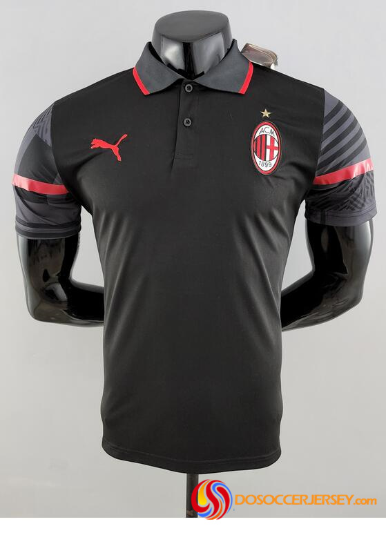 AC Milan 2022/23 Black Polo Shirt