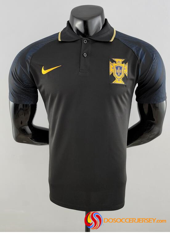 Portugal 2022 Black Polo Shirt