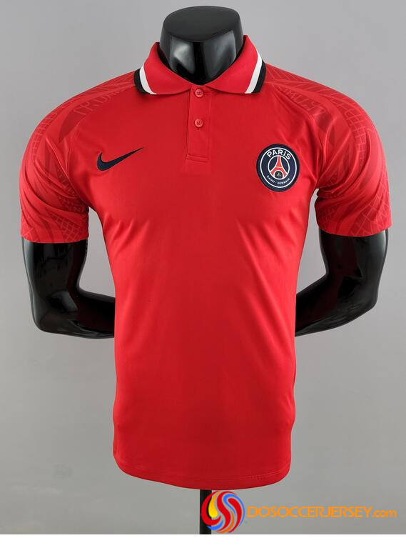 PSG 2022/23 Red Polo Shirt