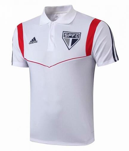 Sao Paulo FC 2019/20 White Polo Shirt