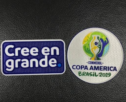 2019 Copa America Brasil Patch + Gree en Grande Badge