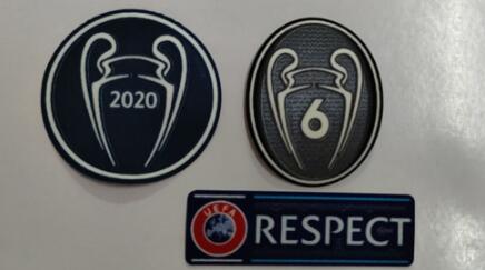 2020 UCL Patch + 6 Cups + Respect Soccer Patches