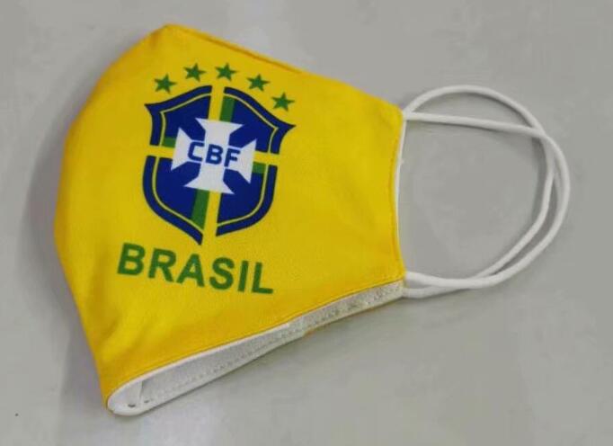 Brazil Yellow Soccer Mask