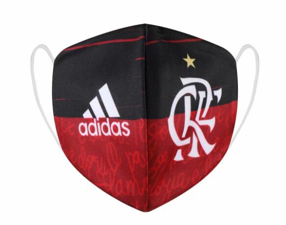 Flamengo Black Red Soccer Mask