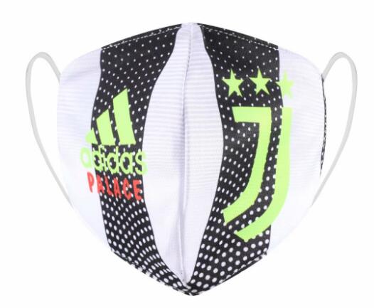 Juventus White Black Soccer Mask