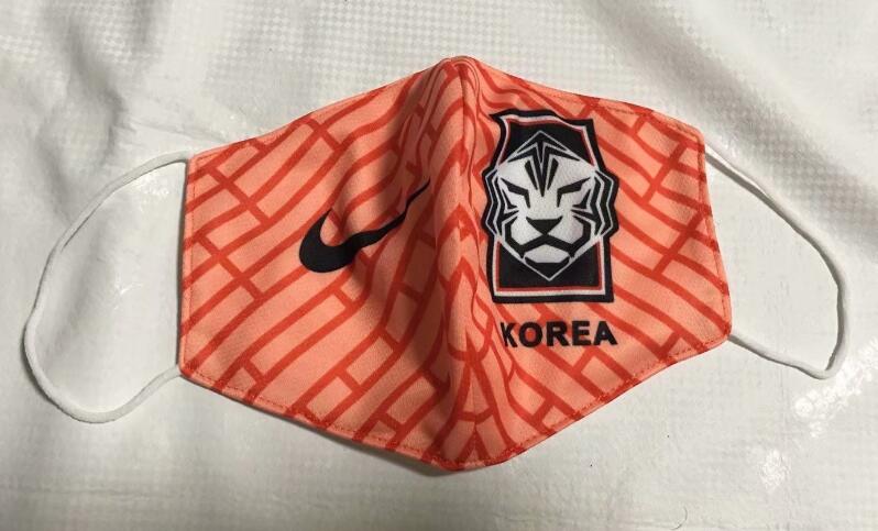 South Korea Orange Soccer Mask