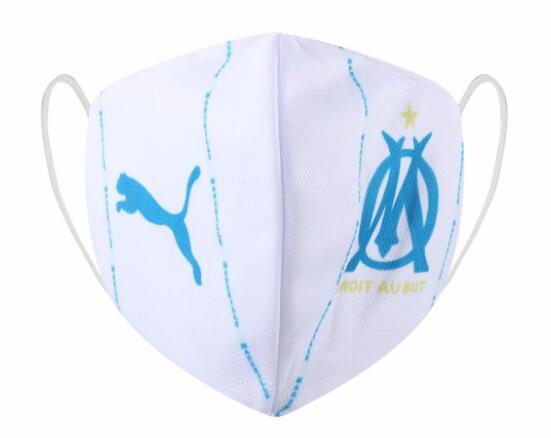 Marseille White Soccer Mask
