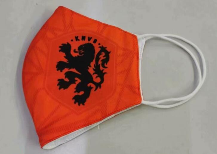 Netherlands Orange Soccer Mask