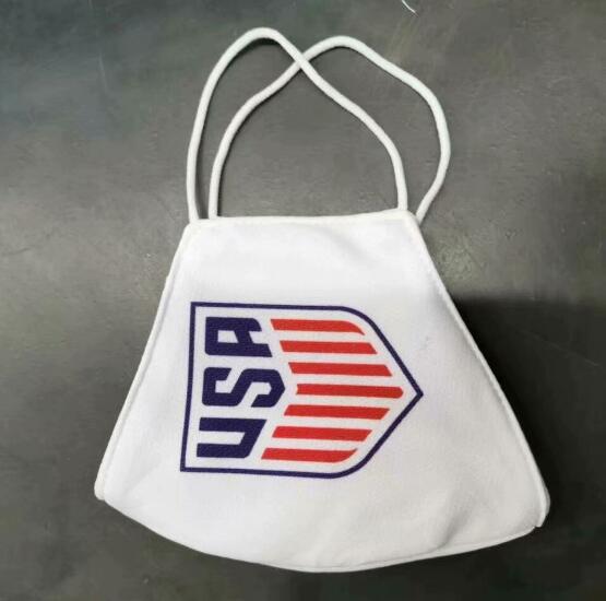 USA 2020 Home White Soccer Mask