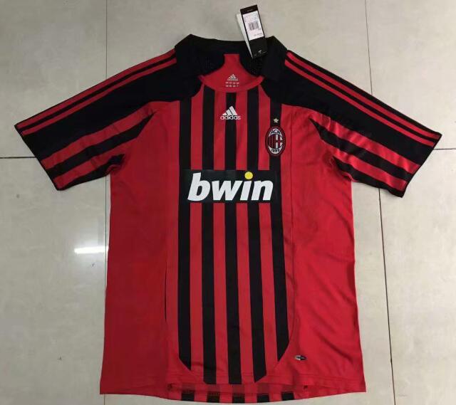 AC Milan 2008 Home Retro Shirt Soccer Jersey