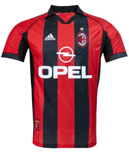 AC Milan 1998/00 Home Retro Shirt Soccer Jersey