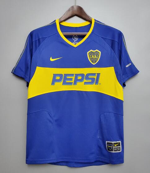 Boca Junior 2003/04 Home Retro Shirt Soccer Jersey