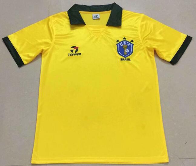 Brazil 1988 Home Retro Shirt Soccer Jersey