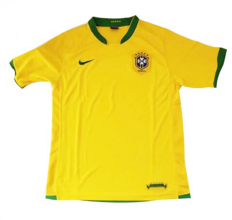 2006 Brazil Home Retro Shirt Soccer Jersey