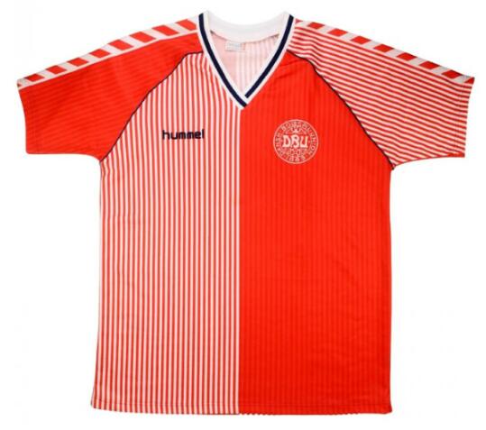 Denmark 1986 Home Retro Shirt Soccer Jersey