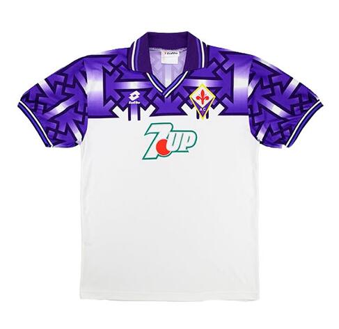 Fiorentina 1992/93 Away White Retro Shirt Soccer Jersey
