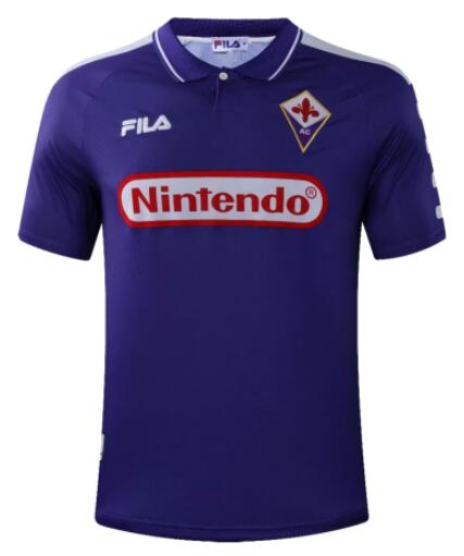 Fiorentina 1998/99 Home Retro Shirt Soccer Jersey