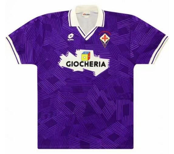 Fiorentina 1991/92 Home Retro Shirt Soccer Jersey