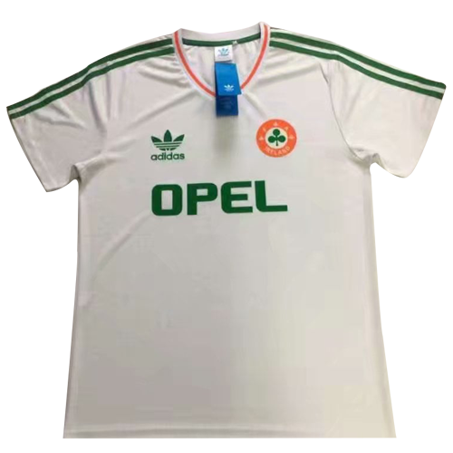 1990 Ireland Away White Retro Soccer Jersey Shirt