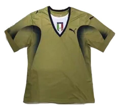 2006 Italy Goalkeeper Retro Golden Shirt Soccer Jersey