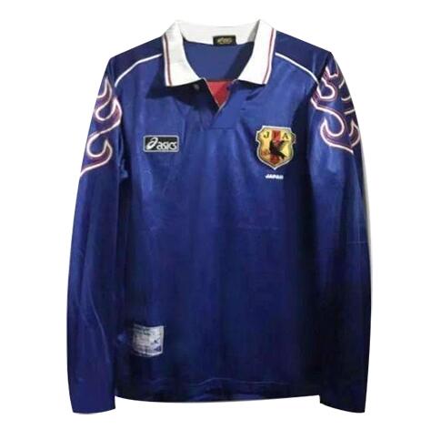 Japan 1998 World Cup Home Retro Long Sleeve Shirt Soccer Jersey