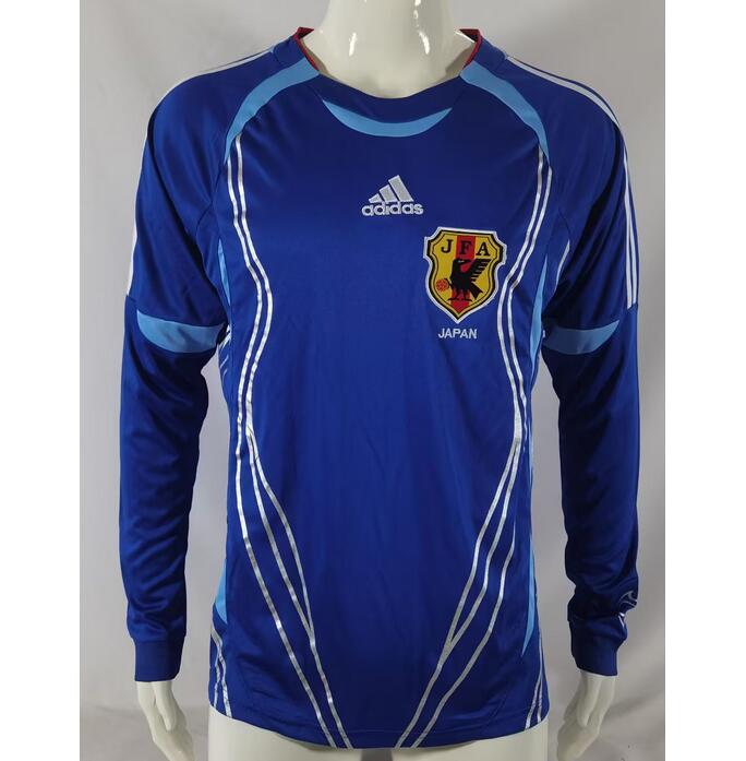 Japan 2006 Home Retro Long Sleeve Shirt Soccer Jersey