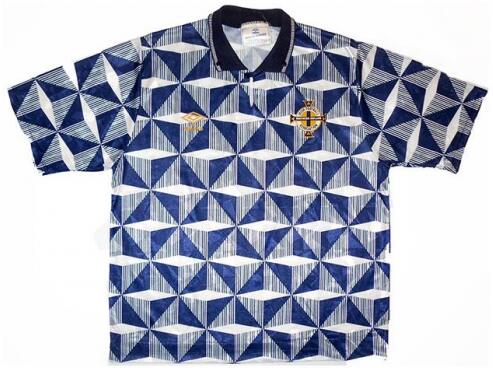 1990-93 Northern Ireland Away Retro Shirt Soccer Jersey
