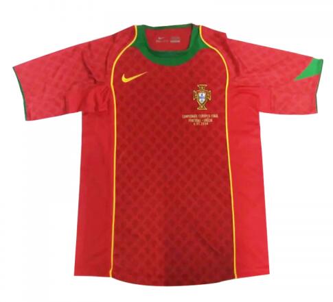 2004 Portugal Home Retro Shirt Soccer Jersey