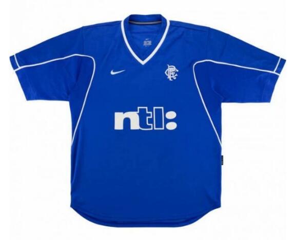 Rangers 1999/2001 Home Retro Shirt Soccer Jersey