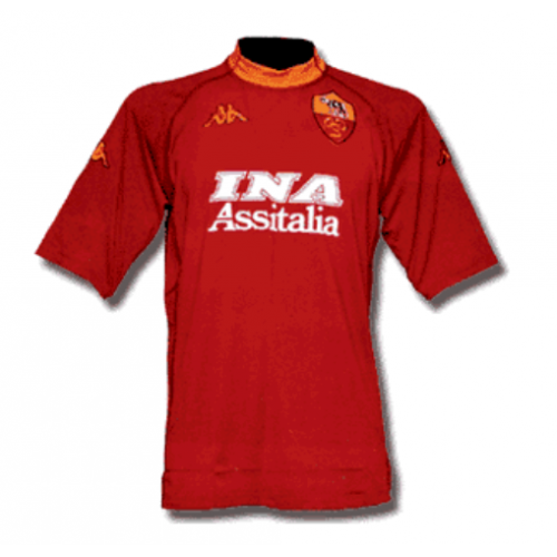 Roma 2000/2001 Home Retro Shirt Soccer Jersey