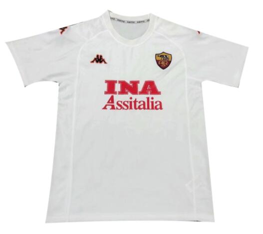 Roma 2000/01 Away Retro Shirt Soccer Jersey