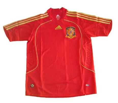 Spain 2008 Home Retro Shirt Soccer Jersey