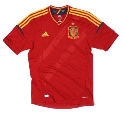 Spain 2012 Home Retro Shirt Soccer Jersey