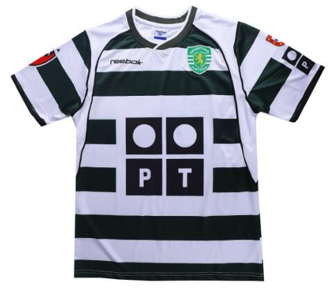 Sporting Lisbon 2001/03 Home Retro Shirt Soccer Jersey