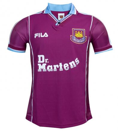 1999/2001 West Ham United Home Retro Shirt Soccer Jersey
