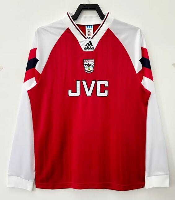 Arsenal 1992/94 Home Retro Long Sleeved Shirt Soccer Jersey