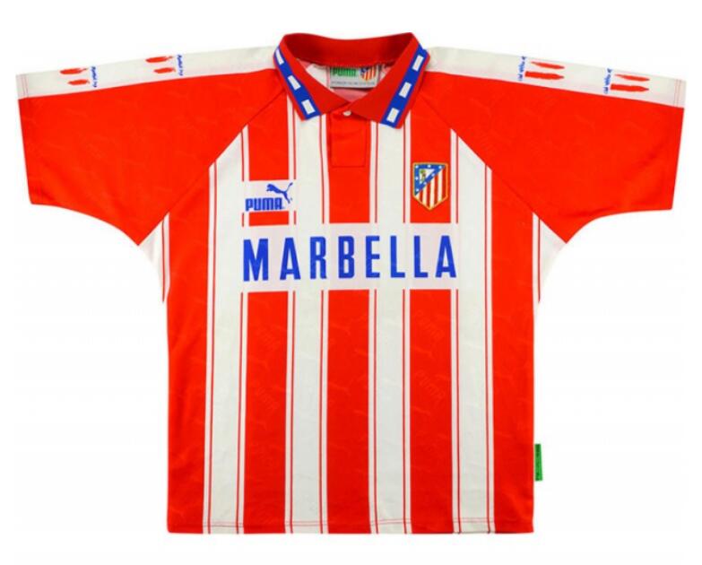 Atletico Madrid 1994/95 Home Retro Shirt Soccer Jersey